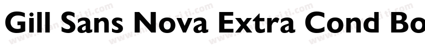 Gill Sans Nova Extra Cond Bold字体转换